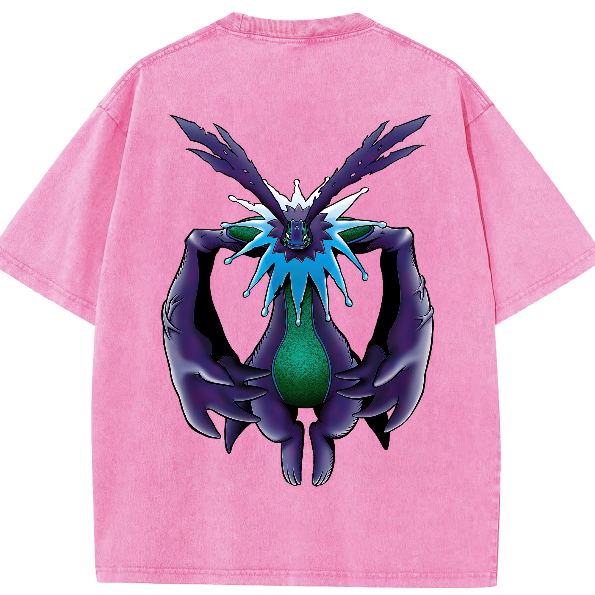 （画像用） Digimon デジタルモンスター/デジモン 綿100% ヴィンテージ風 半袖Tシャツ（背面プリント）